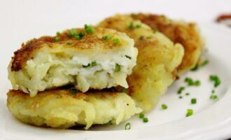 Картофельные котлеты с сыром