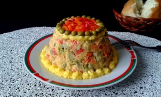 Овощной салат с майонезом