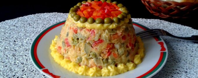 Овощной салат с майонезом