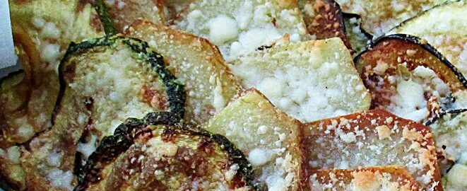 Картошка с кабачком и баклажаном