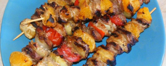 Шашлык с апельсином