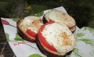Баклажаны с сыром на гриле