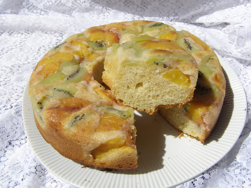 Песочный пирог с киви