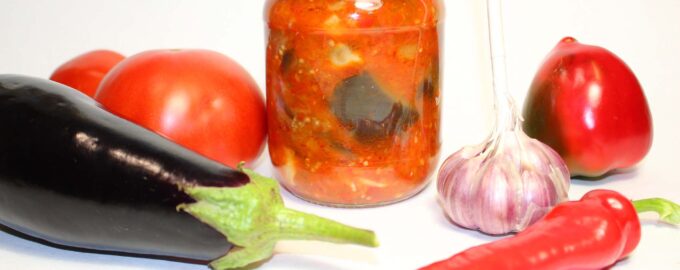 Лечо из баклажанов и шампиньонов. Заготовки на зиму