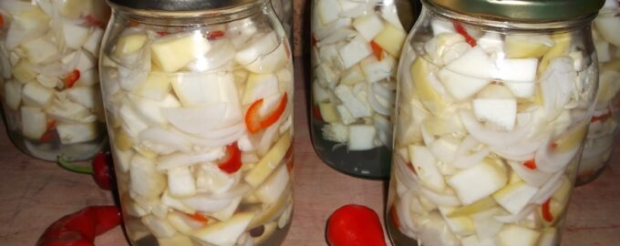 Салат из патиссонов на зиму