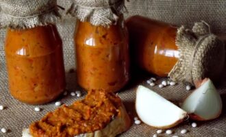 Икра из фасоли на зиму