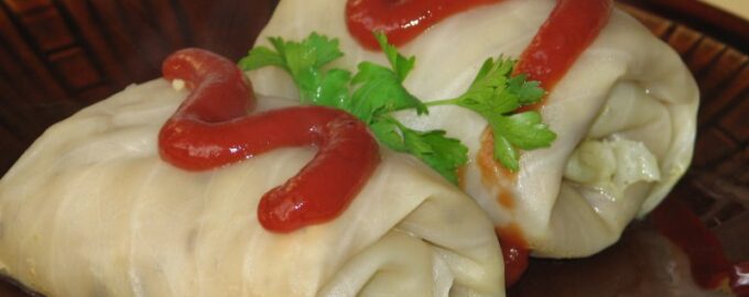 Голубцы с картофелем и грибами