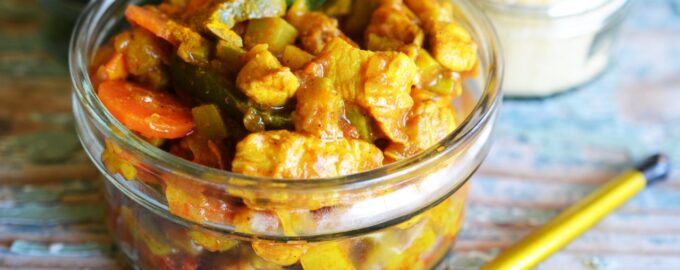 Курица карри с овощами