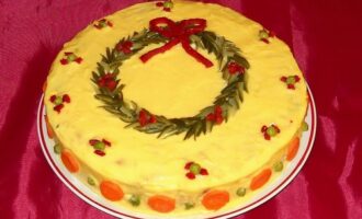 Праздничный салат с курицей