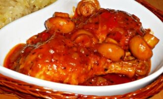 Куриные ножки с грибами