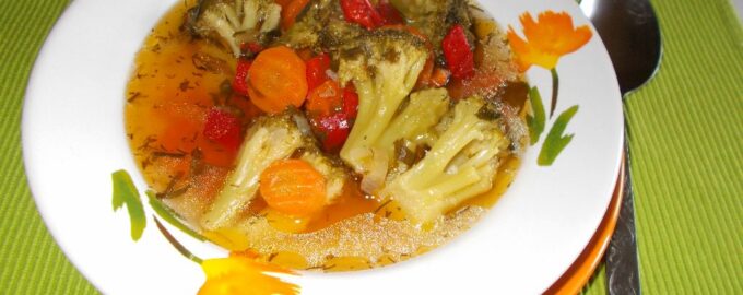 Овощной суп с брокколи﻿
