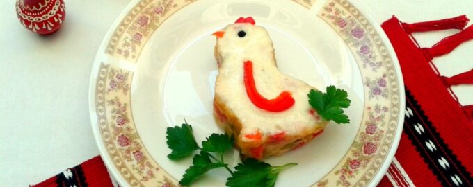 Куриный салат с овощами