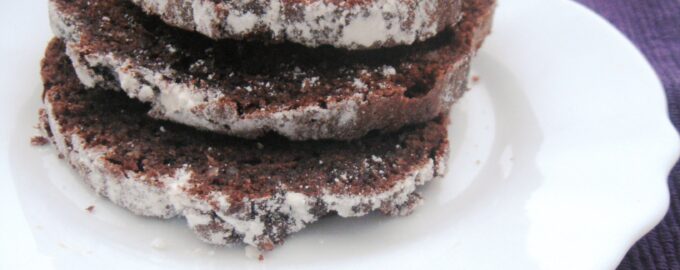 Шоколадный кекс с грецкими орехами и апельсином