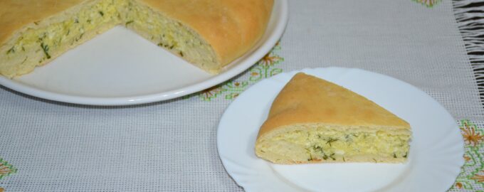 Пирог с картошкой и сыром