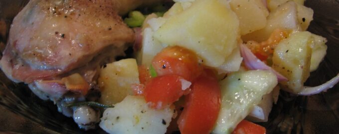 Куриные ножки с чесноком
