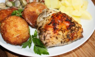 Запеченная курица с эстрагоном