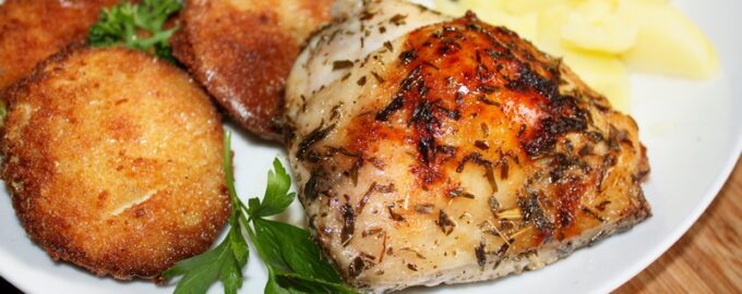 Запеченная курица с эстрагоном