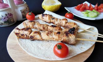 Шашлычки из куриного филе