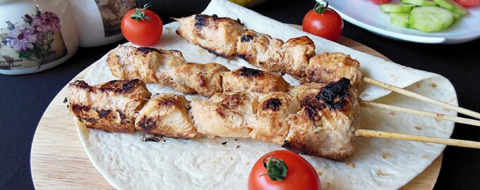 Шашлычки из куриного филе
