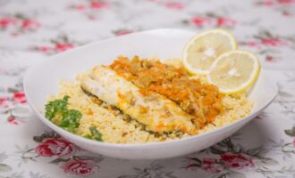 Треска с овощами