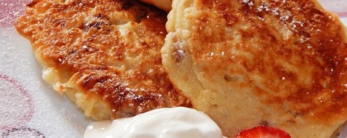 Оладьи из макарон