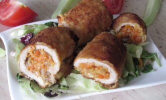Рулетики с морковью