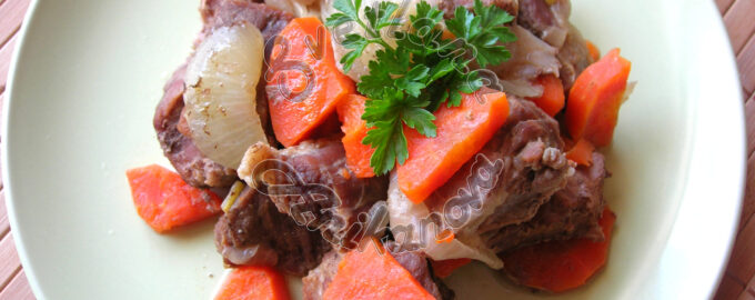 Тушеное мясо с овощами. Рецепт для тех, кто на диете!