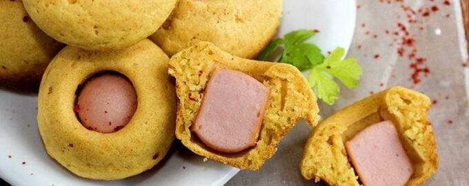 Кексы с сосиской