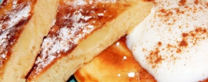 Оладьи с грушами