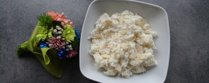 Рисовая каша с грушами