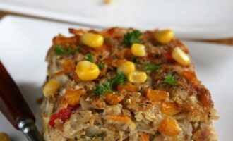 Запеканка из капусты и гречки