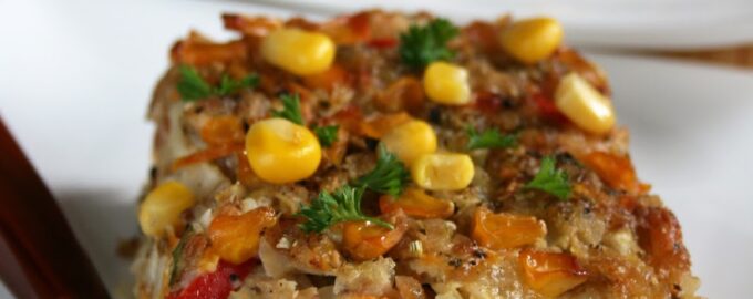 Запеканка из капусты и гречки