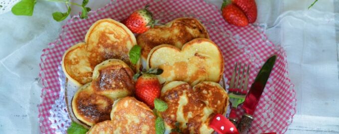 Сырники в форме сердца
