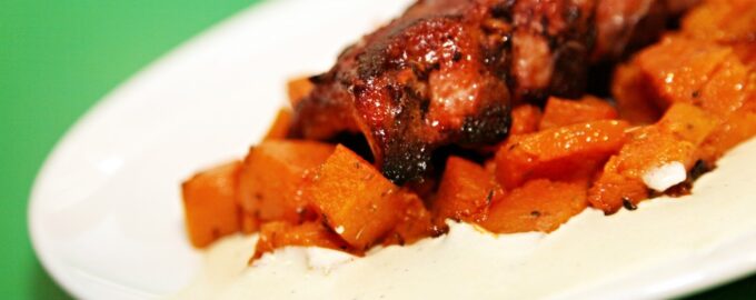 Ребрышки с медом и соевым соусом