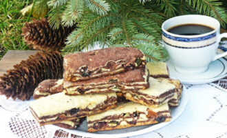 Шоколадное печенье с орехами