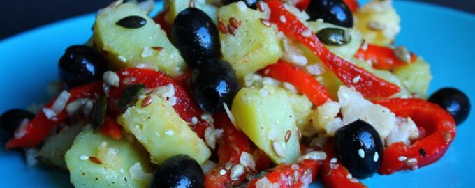 Картофельный салат с болгарским перцем