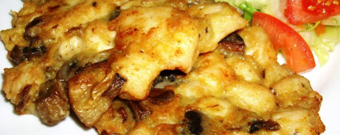 Рубленые куриные котлеты с грибами