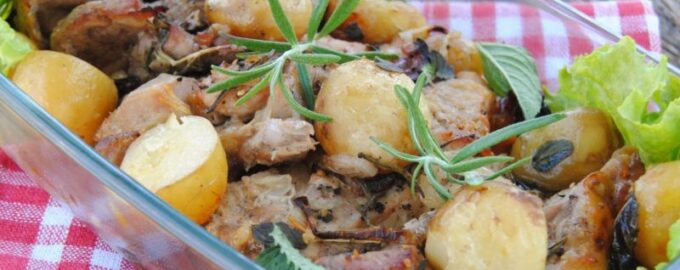 Свинина с картошкой в меду