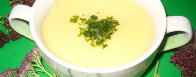Картофельный суп-пюре с сыром