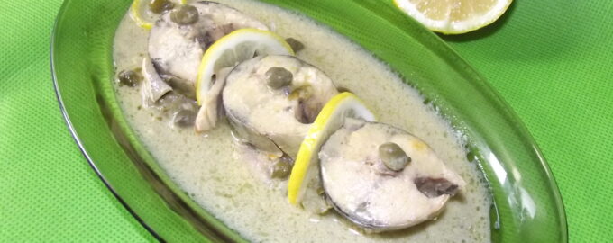 Запеченная скумбрия в горчичном соусе