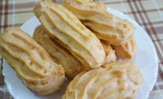 Эклеры со сгущенкой домашние