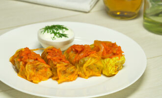 Голубцы с мясом из пекинской капусты