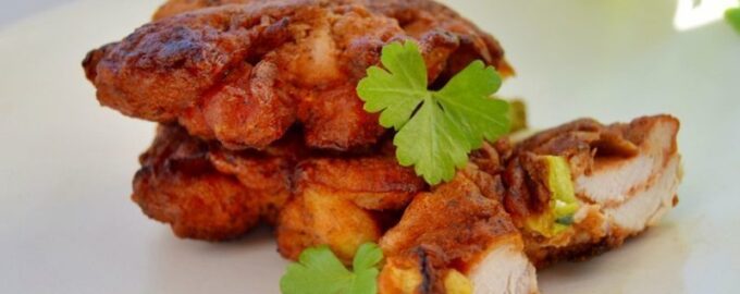 Рубленые куриные котлеты с кабачком