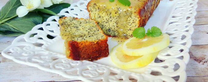 Лимонный кекс с маком