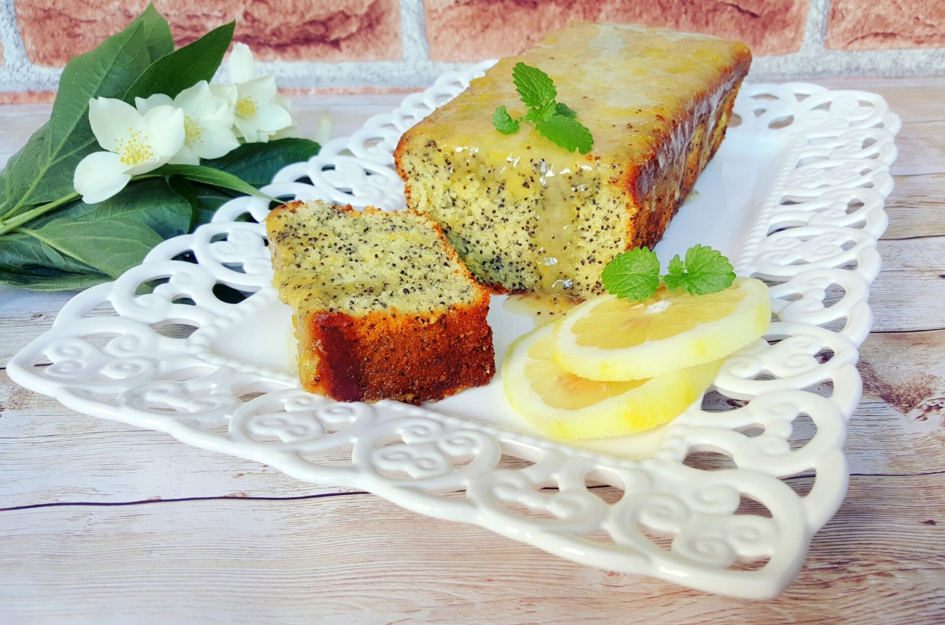 Лимонный пирог с маком