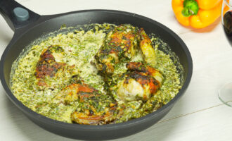 Чкмерули курица по грузинки