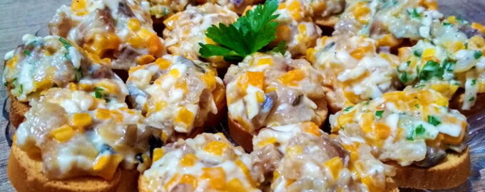 Закуска намазка с сельдью