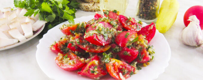 Маринованные помидоры на закуску.