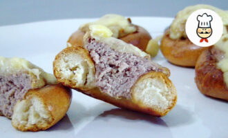 Сушки с фаршем в духовке