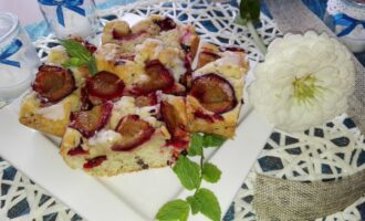 Быстрый сливовый пирог